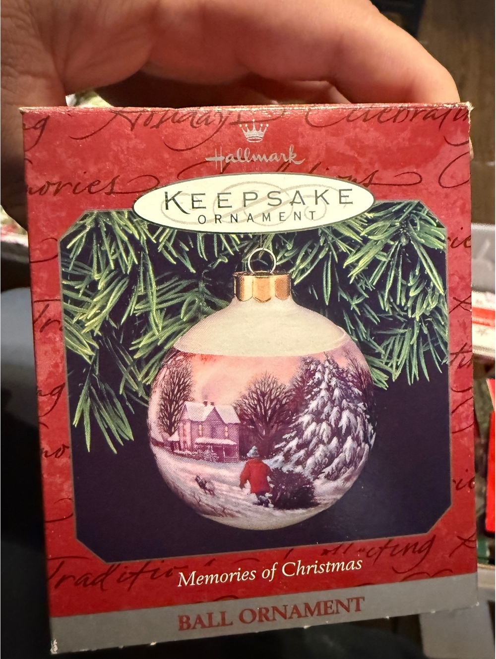 Hallmark Keepsake 1994 Memories of Christmas Ball Ornament